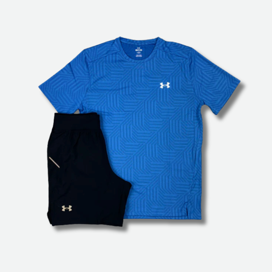 Ensemble short/t-shirt Under Bleu
