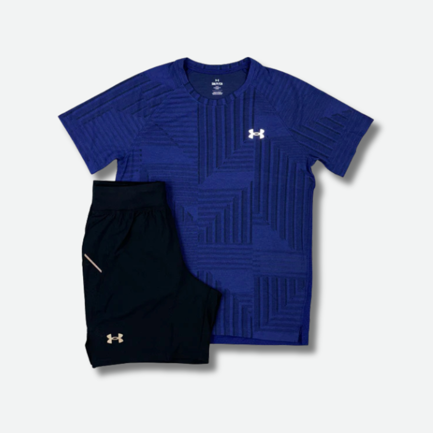 Ensemble short/t-shirt Under Bleu marine