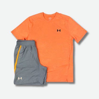 Ensemble short/t-shirt Under orange