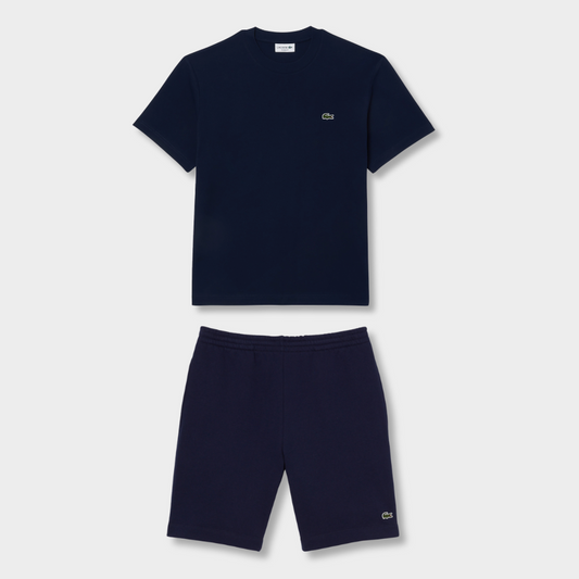 Ensemble short/t-shirt Bleu marine
