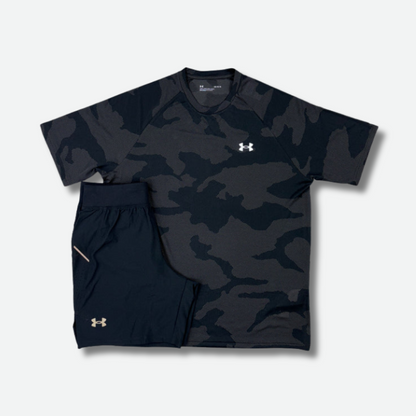 Ensemble short/t-shirt Under Noir