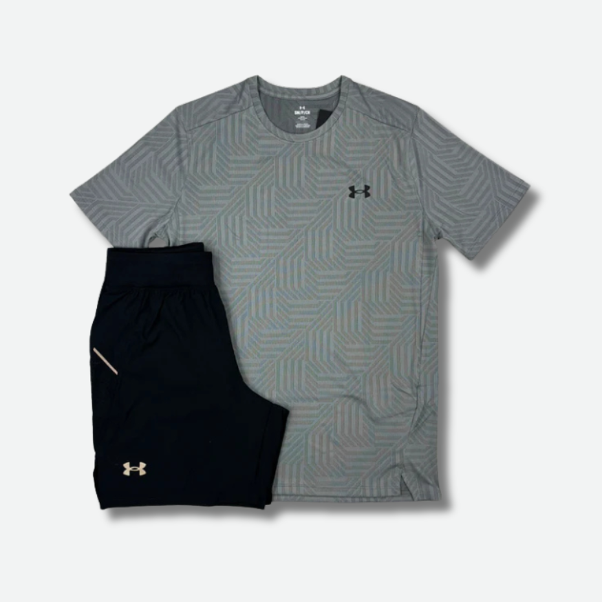 Ensemble short/t-shirt Under gris