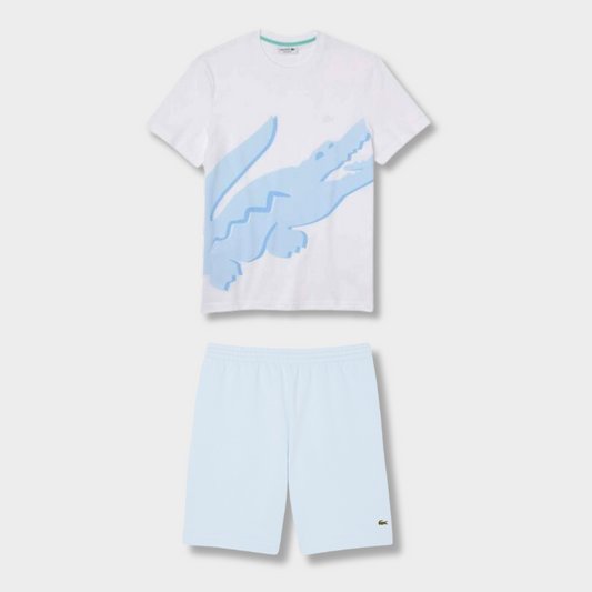 Ensemble short/t-shirt Bleu et blanc